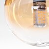 Chehalis Plafonnier, Boule lumineuse Ambre, Clair, 5 lumières