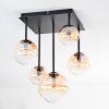 Chehalis Plafonnier, Boule lumineuse Ambre, Clair, 5 lumières