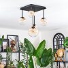 Chehalis Plafonnier, Boule lumineuse Ambre, Clair, 5 lumières