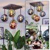 Chehalis Plafonnier, Boule lumineuse Bleu, Vert, Cuivré, 5 lumières