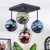 Chehalis Plafonnier, Boule lumineuse Bleu, Vert, Cuivré, 5 lumières