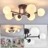 Chehalis Plafonnier, Boule lumineuse 55 cm Blanc, 6 lumières