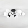 Chehalis Plafonnier, Boule lumineuse 55 cm Blanc, 6 lumières