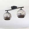 Ripoll Plafonnier, Boule lumineuse Chrome, Fumé, 2 lumières