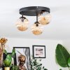 Chehalis Plafonnier, Boule lumineuse Ambre, 3 lumières