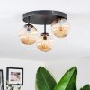 Chehalis Plafonnier, Boule lumineuse Ambre, 3 lumières