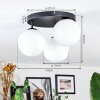 Chehalis Plafonnier, Boule lumineuse Blanc, 3 lumières