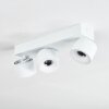 Narel Plafonnier, Spot de plafond LED Blanc, 3 lumières