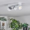 Narel Plafonnier, Spot de plafond LED Blanc, 3 lumières