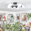 Chehalis Plafonnier, Boule lumineuse 55 cm Blanc, 6 lumières