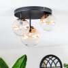 Chehalis Plafonnier, Boule lumineuse 30 cm Ambre, Clair, 3 lumières
