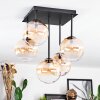 Chehalis Plafonnier, Boule lumineuse Ambre, Clair, 5 lumières