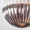 Chehalis Plafonnier, Boule lumineuse Ambre, Clair, Fumé, 5 lumières