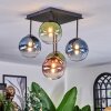 Chehalis Plafonnier, Boule lumineuse Bleu, Vert, Clair, Cuivré, 5 lumières