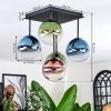 Chehalis Plafonnier, Boule lumineuse Bleu, Vert, Clair, Cuivré, 5 lumières