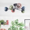 Chehalis Plafonnier, Boule lumineuse 51 cm Bleu, Vert, Clair, Cuivré, 6 lumières