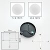 Chehalis Plafonnier, Boule lumineuse 30 cm Blanc, 3 lumières