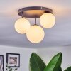 Chehalis Plafonnier, Boule lumineuse 30 cm Blanc, 3 lumières