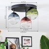 Chehalis Plafonnier, Boule lumineuse 30.5 cm Bleu, Vert, Clair, Cuivré, 3 lumières