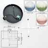 Chehalis Plafonnier, Boule lumineuse 30.5 cm Bleu, Vert, Clair, Cuivré, 3 lumières