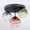 Chehalis Plafonnier, Boule lumineuse 30.5 cm Bleu, Vert, Clair, Cuivré, 3 lumières