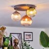 Chehalis Plafonnier, Boule lumineuse 30.5 cm Bleu, Vert, Clair, Cuivré, 3 lumières