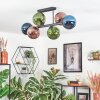 Gastor Plafonnier, Boule lumineuse Bleu, Vert, Cuivré, 6 lumières
