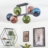 Gastor Plafonnier, Boule lumineuse Bleu, Vert, Cuivré, 6 lumières