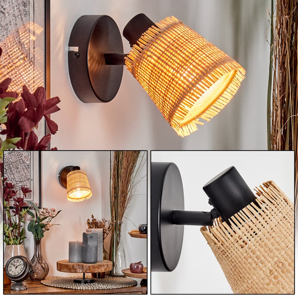 Lindberg Applique murale, Spot mural Noir, 1 lumière main product photo