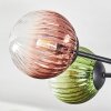 Chehalis Plafonnier, Boule lumineuse 55 cm Bleu, Vert, Clair, Cuivré, 6 lumières