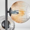 Koyoto Plafonnier, Boule lumineuse 31 cm Ambre, Clair, Fumé, 4 lumières