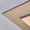 Barullu Plafonnier, Panel LED Couleur bois, Noir, Blanc, 1 lumière
