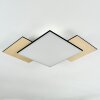 Barullu Plafonnier, Panel LED Couleur bois, Noir, Blanc, 1 lumière