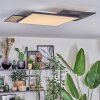 Barullu Plafonnier, Panel LED Couleur bois, Noir, Blanc, 1 lumière