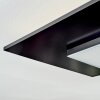 Barullu Plafonnier, Panel LED Couleur bois, Noir, Blanc, 1 lumière