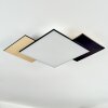Barullu Plafonnier, Panel LED Couleur bois, Noir, Blanc, 1 lumière