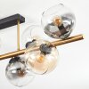 Koyoto Plafonnier, Boule lumineuse Or, Noir, 8 lumières
