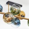 Koyoto Plafonnier, Boule lumineuse Or, Noir, 8 lumières