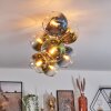 Koyoto Plafonnier, Boule lumineuse Or, Noir, 8 lumières