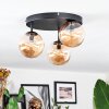 Chehalis Plafonnier, Boule lumineuse 30.5 cm Ambre, 3 lumières