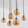 Ripoll Suspension, Boule lumineuse, Suspension Ambre, 6 lumières