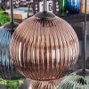Koyoto Suspension, Boule lumineuse, Suspension Bleu, Vert, Cuivré, 6 lumières