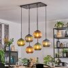 Koyoto Suspension, Boule lumineuse, Suspension Bleu, Vert, Cuivré, 6 lumières