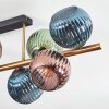 Koyoto Plafonnier, Boule lumineuse Or, Noir, 8 lumières