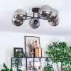 Gastor Plafonnier, Boule lumineuse Fumé, 6 lumières