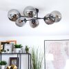 Gastor Plafonnier, Boule lumineuse Fumé, 6 lumières