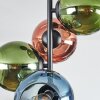 Koyoto Plafonnier, Boule lumineuse 31 cm Bleu, Vert, Cuivré, 4 lumières