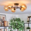 Gastor Plafonnier, Boule lumineuse Ambre, 6 lumières
