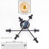 Gastor Plafonnier, Boule lumineuse Ambre, 6 lumières