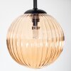 Chehalis Plafonnier, Boule lumineuse 32 cm Ambre, 3 lumières